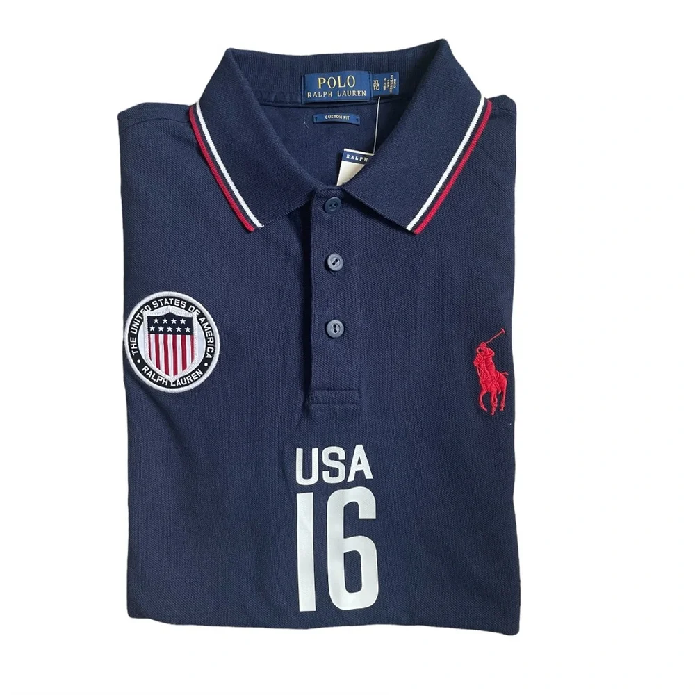 Polo Ralph Lauren Custom Fit Big Pony Short Sleeve Polo Shirt USA 16